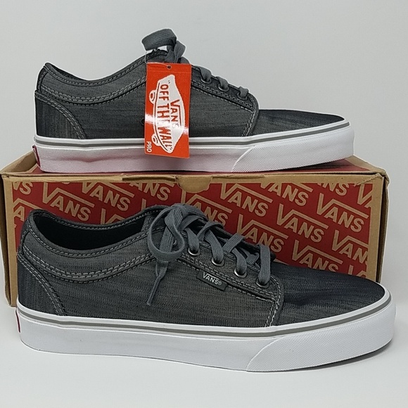gray chukka low vans